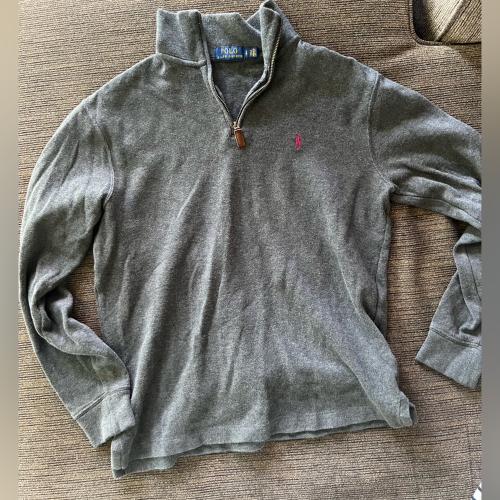 Grey Polo Ralph Lauren Quarter Zip